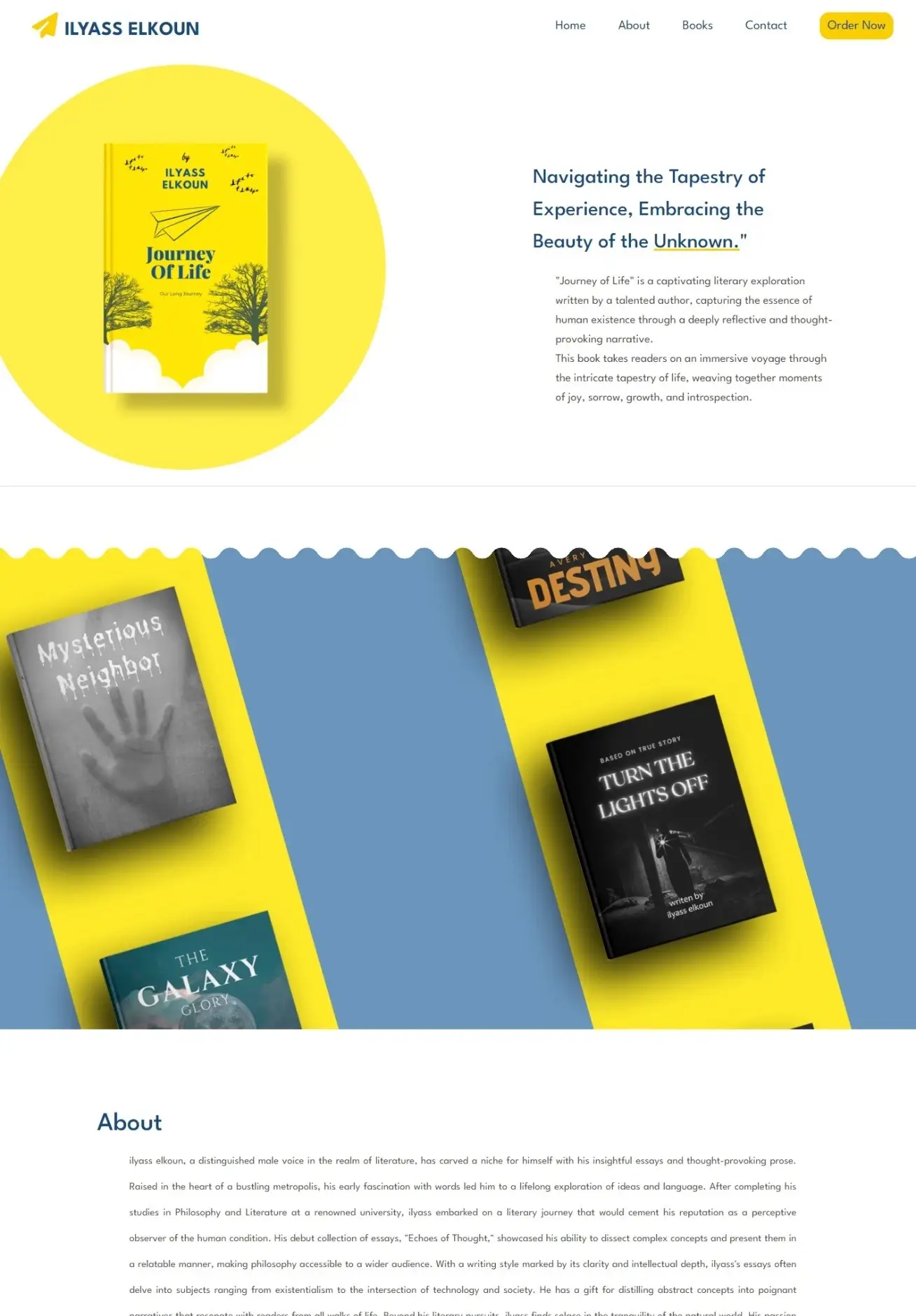 CLEAN & SIMPLE BOOK WEBSITE IMAGE